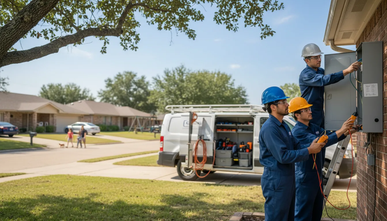 Certified electrician providing emergency electrical services in Monahans, TX